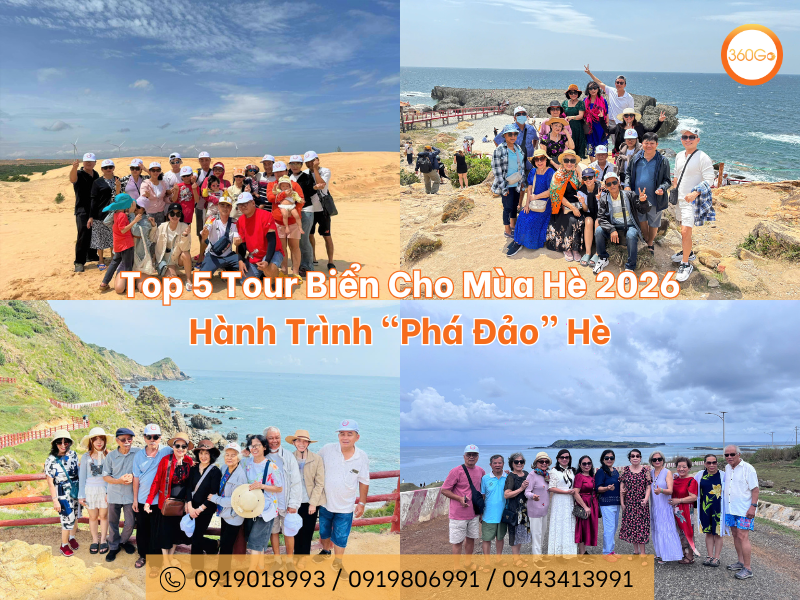 Top 5 Tour Biển Cho Mùa Hè 2026 - Hành Trình "Phá Đảo" Hè